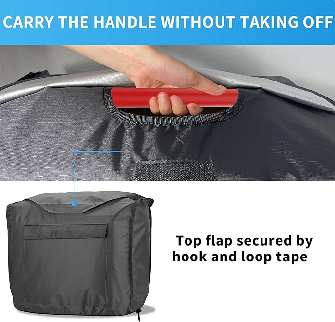 Joramoy Generator Covers Waterproof for Honda Inverter Generators EU2200i EU2200ic EU2000i EU2000ic Camo Companion for Honda Power Equiment Heavy Duty 420D Oxford Cover
