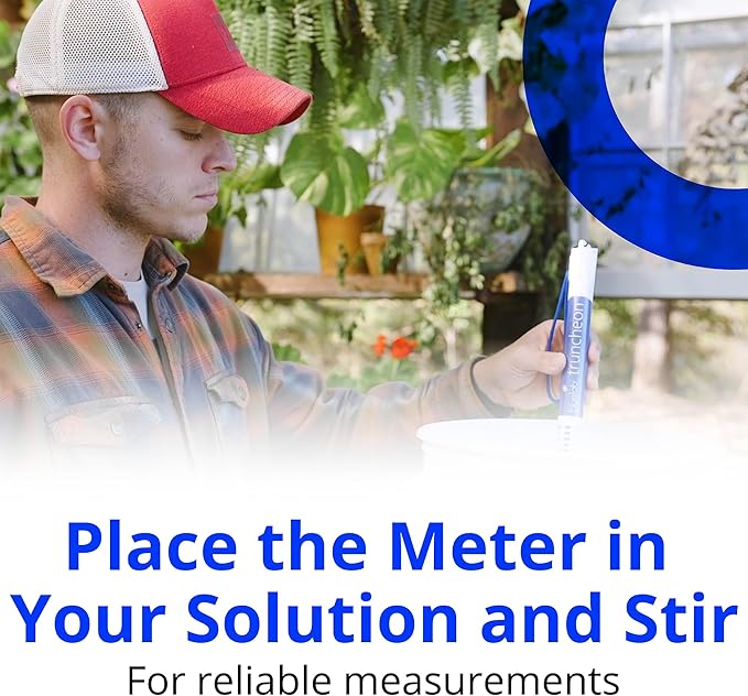 Bluelab TRUNCOMV2 Commercial Truncheon Nutrient Meter with Increased Measurement Range, Digital Conductivity (TDS, EC, ppm 500, ppm 700, CF) Tester in Water, Tool for Hydroponic System and Plant Grow