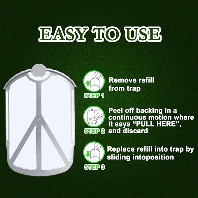 33 Pack Refill Cartridges Compatible with Flying Insect Trap M364, M364A & Max