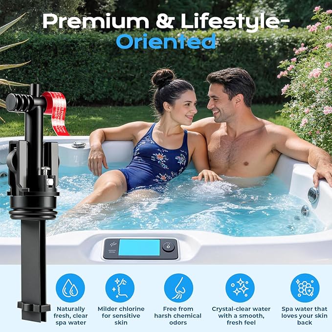Salt System Cartridge Replacement Compatible with 2019+ Hot Spring Highlife & Limelight and Caldera Utopia & Paradise Spas, Supports Balanced, Skin-Friendly Water (1 Pack)