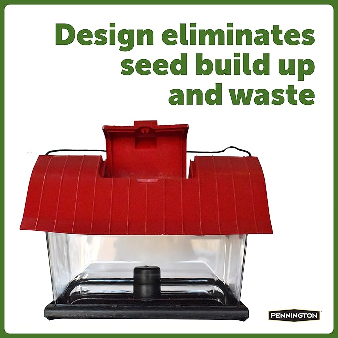 Pennington Country Barn Hopper Bird Feeder, 4.5-Pound Capacity Bird Feeders