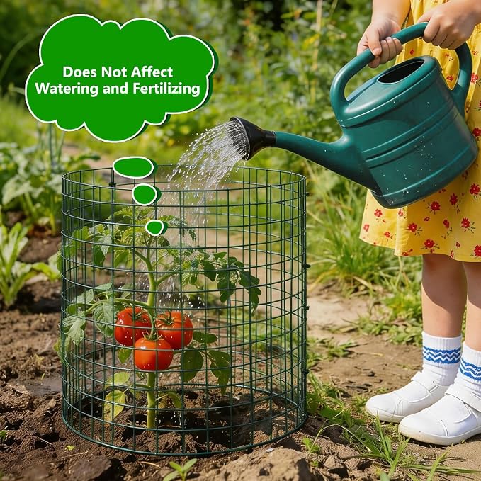 6 Pack 12x12 Inch Plant Protector from Animals, Wire Plant Cages Mesh Garden Plant Protector, Sturdy Wire Cloche Plant Protectors for Keeping Animals Bunny Chicken Squirrels Out