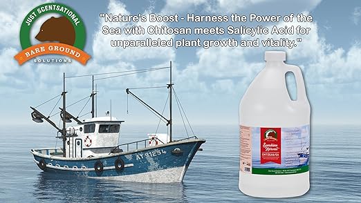 Trident’s Pride Chitosan with Salicylic Acid – Plant Growth & Defense Booster | 128 oz | Enhances Root Development, Strengthens Immunity & Increases Stress Resistance