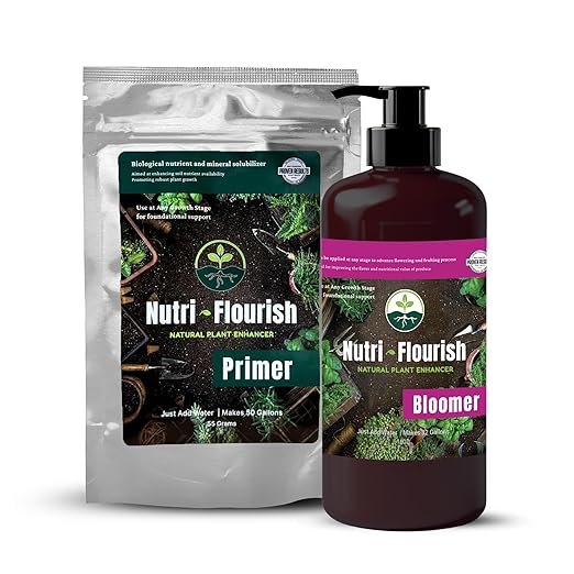 Primer and Bloomer – Natural Plant Enhancer | Soil & Root Support for Healthy Growth | Beneficial Bacteria Formula for Vegetables, Flowers & Ornamentals | Garden & Potting Mix, 2-Pack