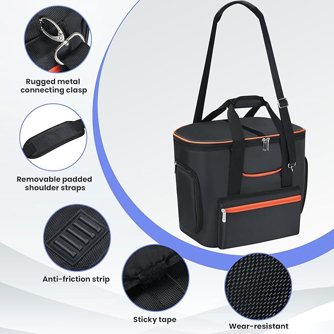 Carrying Bag Compatible with ECOFLOW DELTA 2, Power Station Carrying Bag Compatible with Delta 2, Portable Power Station Carrier Compatible with Eco Flow Delta 2 with Shoulder Strap & Handle