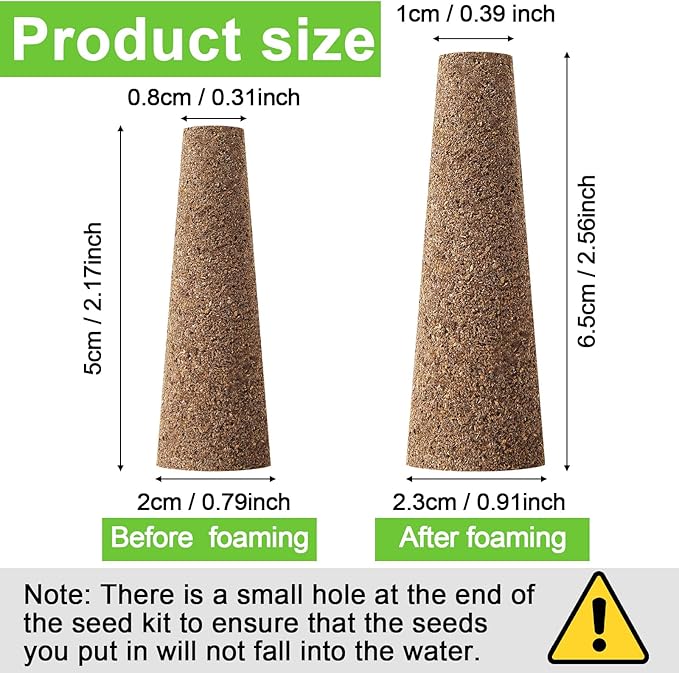 Chumia 200 Pcs Hydroponics Grow Sponges Replacement Root Growth Sponges Pods Kit for Indoor Hydroponic Garden Patio Lawn Plant Growth System Seed Starter