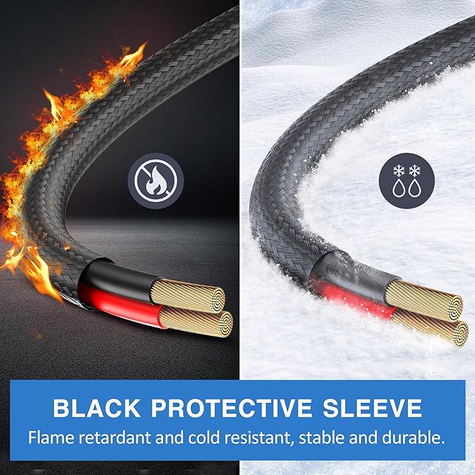 XT60 Extension Cable(10AWG 2FT), XT60 Male to Female Extension Cable with Flame Retardant Sleeve,Injection Molded XT60 Adapter Wire for Portable Power Station Solar Panel Generator RC Battery