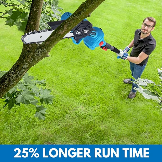 4-in-1 Cordless Pole Saw Pruning Set, For Tree Trimming and Garden Pruning, Chainsaw Gifts: Perfect for Men, Dads, Husbands, Fathers, and Gardeners