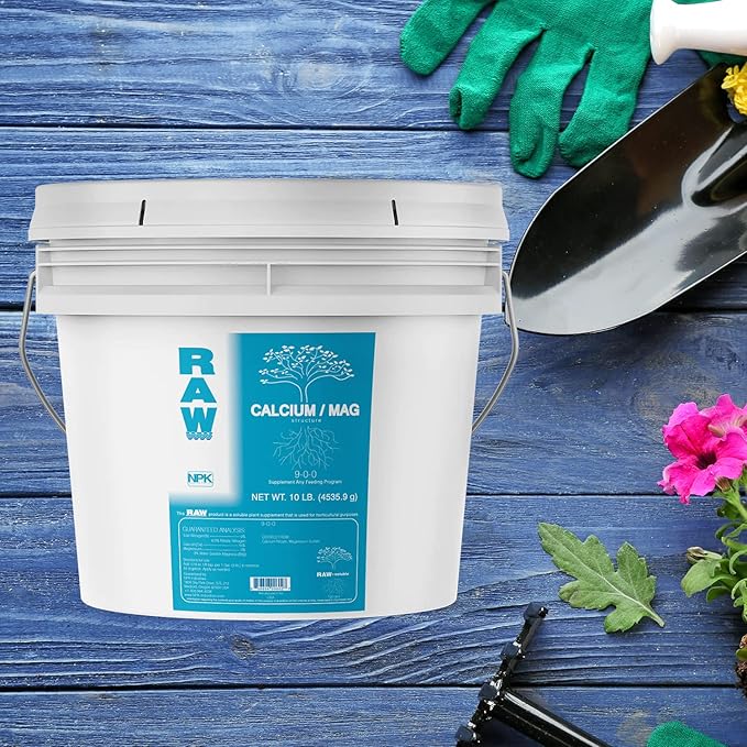 RAW Calcium/Mag 10lb - Essential Combo for Plant Health - Boosts Cell Strength and Nutrient Uptake