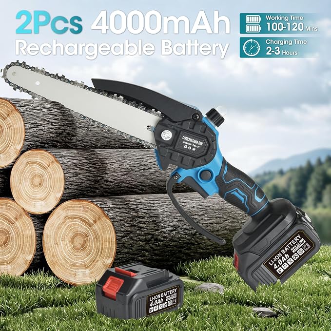 2-in-1 Cordless Pole Saw Pruning Set, For Tree Trimming and Garden Pruning, Chainsaw Gifts: Perfect for Men, Dads, Husbands, Fathers, and Gardeners