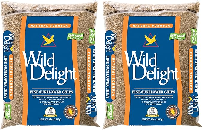 Wild Delight Fine Sunflower Chips, 5 lb (Pack of 2)