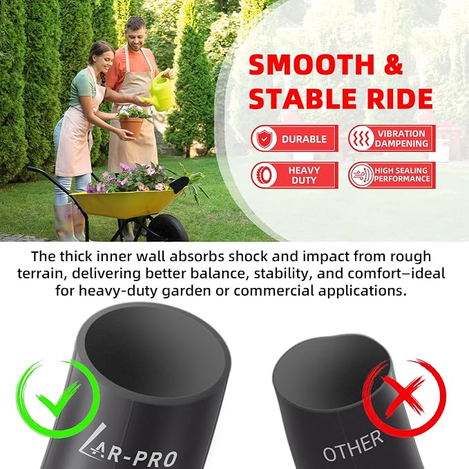 AR-PRO 11x4.00-4 Replacement Inner Tubes with TR87 Bent Valve Stem – Butyl Rubber Tire Tubes for Hand Truck, Lawn Mower, Wheelbarrow, Garden Cart – Fits 4.10/3.50-4 Tires (2 Pack)