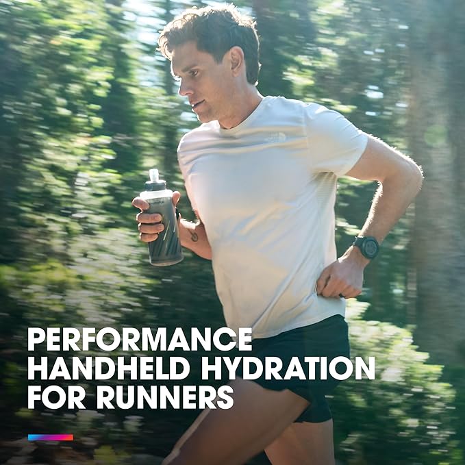HydraPak SkyFlask Speed - Collapsible Handheld Running Water Bottle (350ml, 500ml, 500ml Insulated) - Adjustable Strap, Lightweight, Spill-Proof Cap | Collapsible, Handheld, Running, Adjustable Strap, Lightweight, Spill-Proof Cap