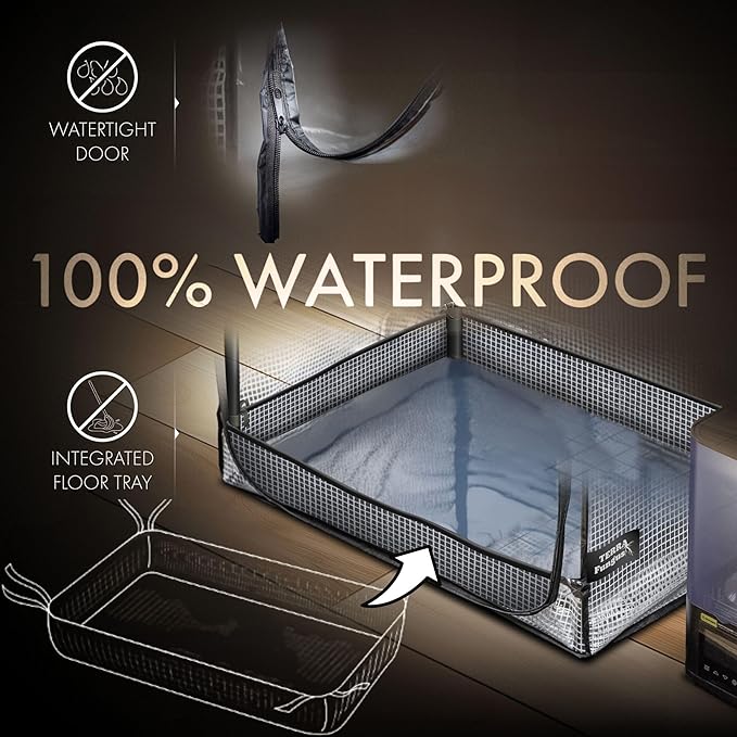Mushroom Grow Tent with Light and Timer, 65" x 27.5" x 20" & 6500k LED, Indoor Greenhouse with Grow Light, Martha Tent for Mushroom, mini Greenhouse, 4" Vents to Insert Accessories, fits monotub