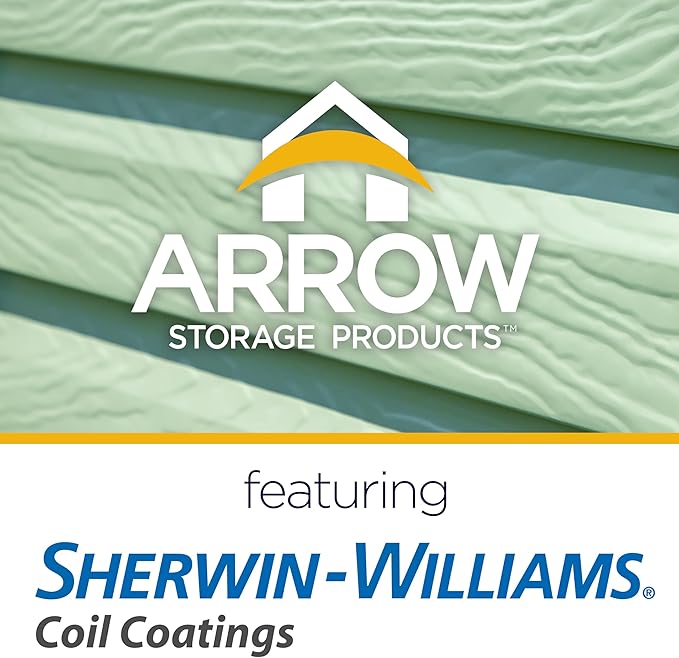 Arrow Sheds 6' x 4' Outdoor Steel Storage Shed, Green