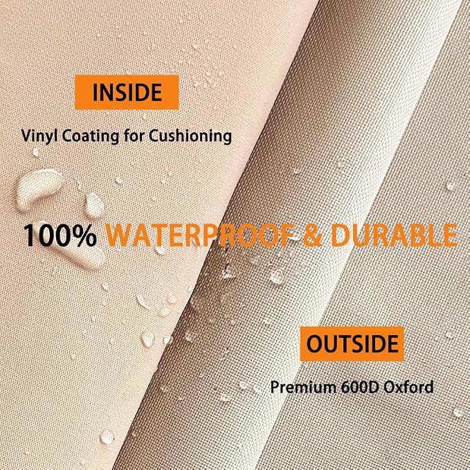 HOMEYA Outdoor TV Cover 52-55 Inch with Clear Scratch Resistant Front Flap+Outdoor TV Cover 52-55 Inches, 600D Weatherproof & Waterproof TV Screen Protector, Fits Most TV Mounts Stands with Remote