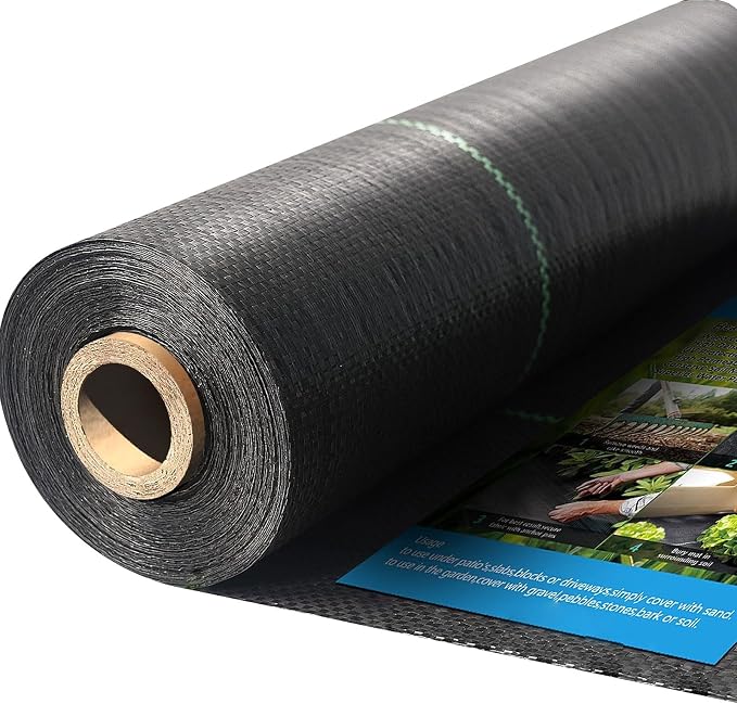 Weed Barrier Landscape Fabric Heavy Duty 3x300 FT，Garden Fabric Weed Barrier，Black Mulch for Landscaping, Weed Blocker Fabric Garden Bed Cover Garden Supplies (WBF-3ft x 300ft)
