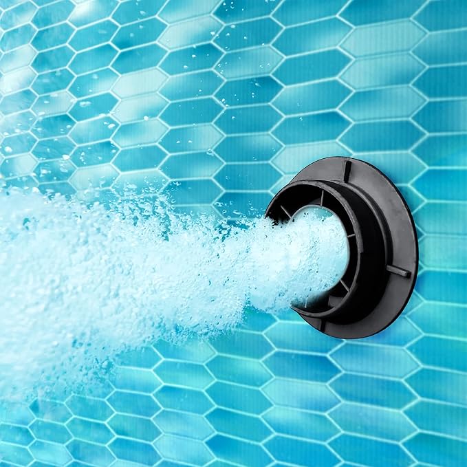 Funsicle Quickset Designer 12' x 36" Round Above Ground Swimming Pool, with FiltraBoost 800 GPH Filter Pump, Type D Filter Cartridge & Repair Patch, Dark Herringbone Print