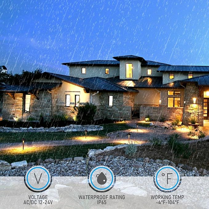 LEONLITE 6-Pack 5CCT Low Voltage LED Pathway Lights, Hat Shape Head | 12-24V AC/DC, IP65, Landscape Path Lights, for Walkway Yard Garden, 1800/2700/3000/4000/5000K, Oil Rubbed Bronze, Aluminum