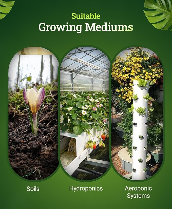 FoxFarm Beastie Bloomz Water Soluble Fertilizer for Mid-Flowering Stage, High Phosphorus Fertilizer 0-50-30, Supports Blossom Development, Easily Dilutes in Water, Ideal for Hydroponics & Soil, 1 lb