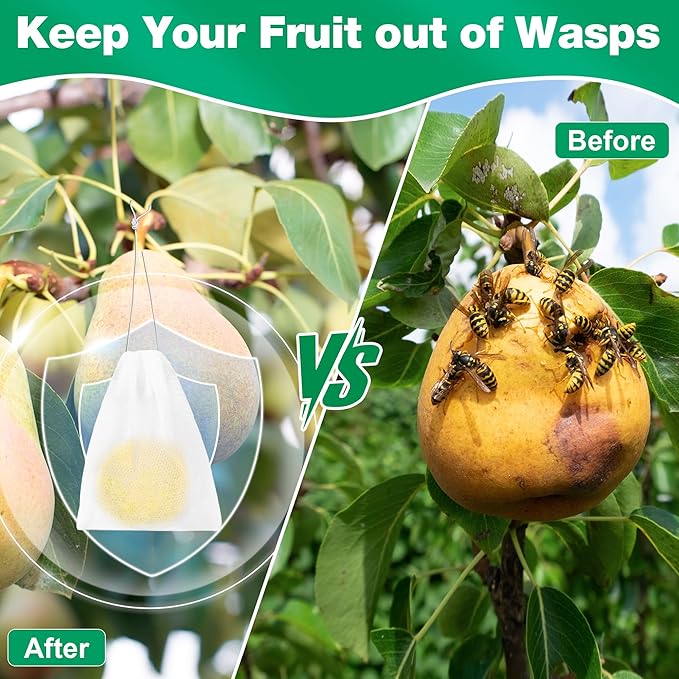 36 Pack Wasp and Bee Repellent Outdoor, Natural Peppermint Oil Carpenter Bee Repellent for Yellow Jackets, Hornets, Mud Wasps Deterrent for Indoor Outdoor Patio Garden Porch, Pet and Human Safe