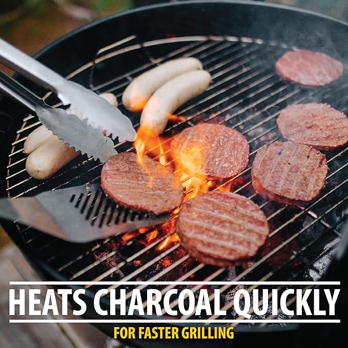 FOGO Premium Hardwood Natural Large Sized Lump Charcoal 17.6 Pound Bag, Fogostarters Natural Fire Starters and Blazaball Bundle