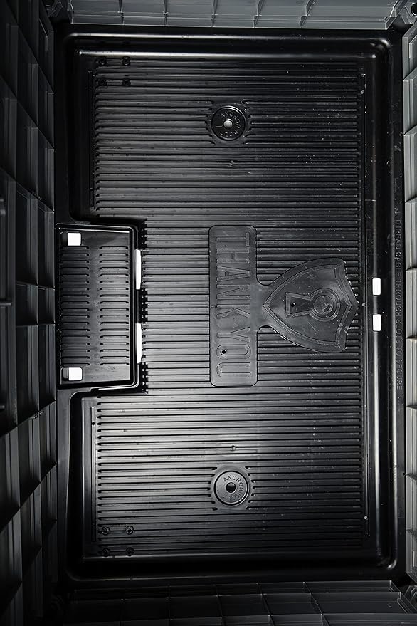 BenchSentry by Genie Package Delivery Box for Outside - Protects Packages from Theft and Weather Damage - Tan