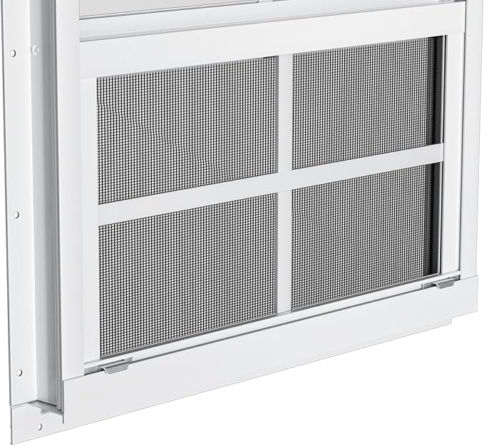 WRISIN 2 Pack Shed Windows 30" W x 36" H Flush Mount, Household Windows for Playhouses, Barns, Chicken Coop