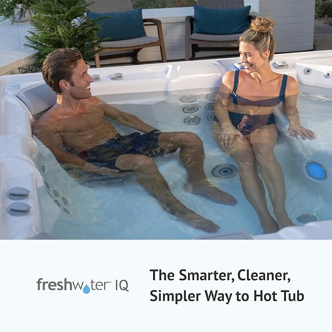 FreshWater Smart Monitoring Sensor - Smart Water Monitor for Spas & Hot Tubs - Smart Monitoring Sensor for Salt Systems - Sensor with Hourly Water Testing to Help Maintain Clean, Natural-Feeling Water