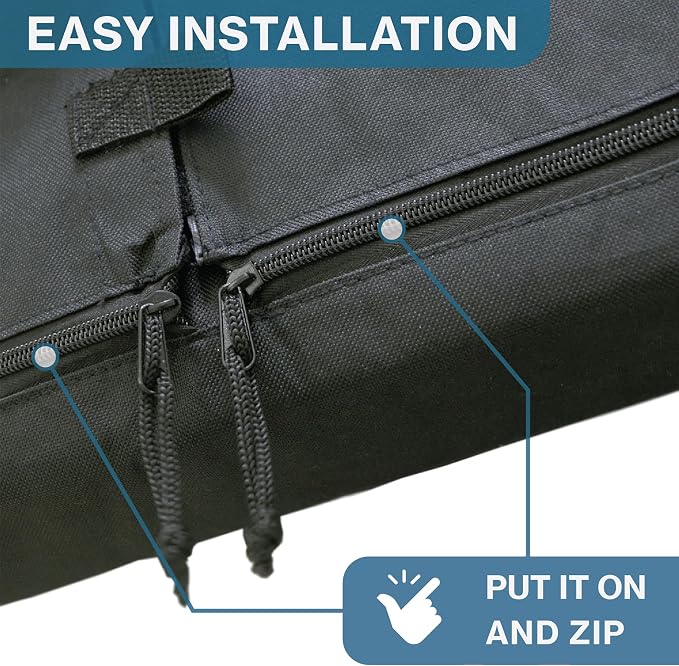 Outdoor TV Cover 55 inch - WITH ZIPPER, Weatherproof and Waterproof 360 degrees protection, 600D Heavy Duty Fabric – American Flag