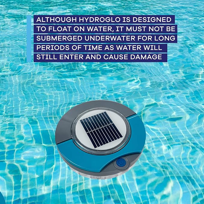 GAME LED Pool Lights for Above Ground & Inground Pools - Waterproof Floating Light Show with Multiple Color Modes - Easily Installable - Remote Controlled | Solar with Stand
