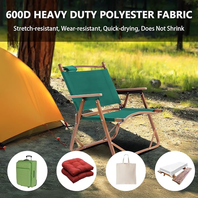 Konelia Waterproof Canvas Fabric by the Yard Outdoor Upholstery Fabric 600D Cordura Polyester Fabric Water Resistant Sewing Fabric for Chair Patio Cushion Purse Tote Bag Interior 1 Yard Teal