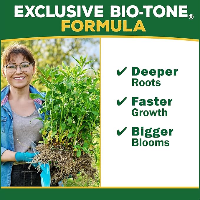 Espoma Organic Bio-Tone Starter Plus 4-3-3 Natural & Organic Starter Plant Food with Both Endo & Ecto Mycorrhizae; 4 lb. Bag; The Ultimate Starter Plant Food - Pack of 4