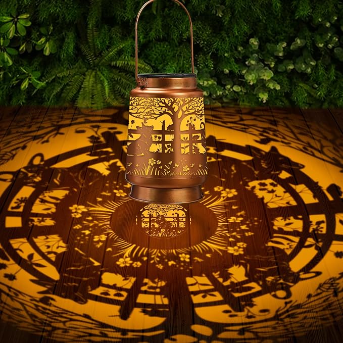 Corgi Solar Lanterns Outdoor Waterproof, Gifts for Corgi Lovers Women Men Hanging Solar Lights for Outside, Decorative Lights for Garden Patio Porch Yard Decor