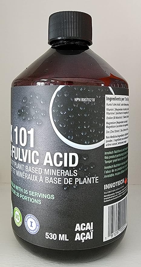 INNOTECH Nutrition: Detox 101 with Humic and Fulvic Acid, Acai Green Tea- 500ml