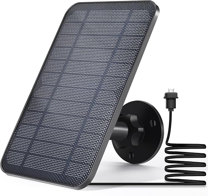 Solar Panel for Blink Camera, Solar Panel Compatible with Blink Outdoor (3rd Gen) XT XT2 Camera, IP65 Waterproof, 13.12ft Cable, Wall Mount