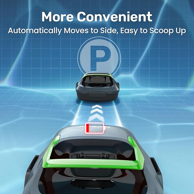 (2026 Upgrade) Gosvor Cordless Robotic Pool Cleaner, Efficient Pool Vacuum, 90 Min Runtime, Self-Parking, 7.5 lbs Lightweight, Ideal for Above Ground Pools up to 860 sq.ft