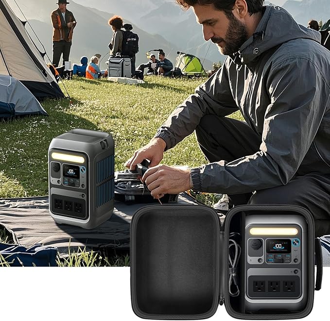 ANKHOH Case for Anker SOLIX C300 Portable Power Station, Battery Solar Generator Storage Holder for Charging Cable and Accessories?Box Only (for Anker SOLIX C300)