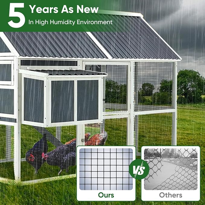 Hardware Cloth 1/4 inch 48 x 100 ft 23 Gauge Black Vinyl Coated Welded Wire Mesh Roll PVC Coated Welded Wire Fence Chicken Wire Fencing Mesh Roll