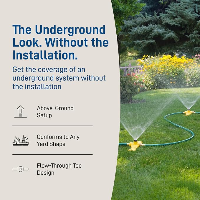 Orbit Port-A-Rain Above-Ground Sprinkler System, Green - 58092