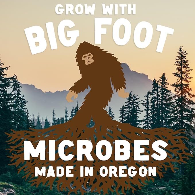 Big Foot Mycorrhizal Fungi Granular for Transplants - for All Plants - Easy to Use Root Stimulator - Treats 240 Plants (60K mycorrhizal Spores) - Double Your Plant Size - 2 Pounds