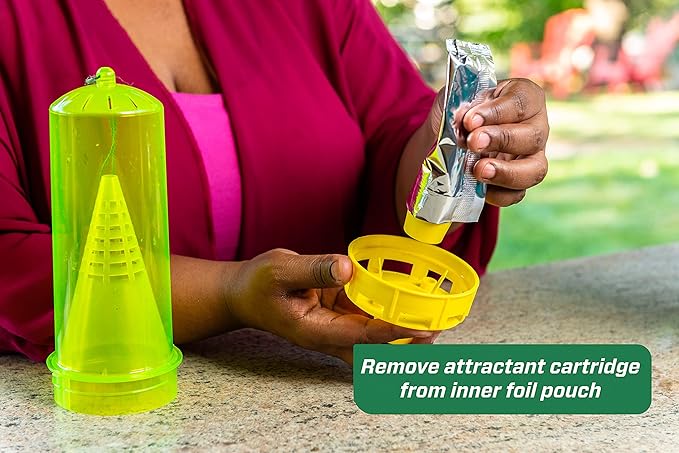 RESCUE! Yellowjacket Attractant Cartridge (10 Week Supply) – for RESCUE! Reusable Yellowjacket Traps - (3 Pack)