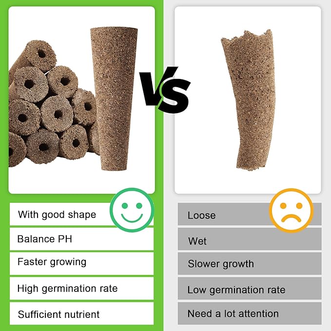 Chumia 200 Pcs Hydroponics Grow Sponges Replacement Root Growth Sponges Pods Kit for Indoor Hydroponic Garden Patio Lawn Plant Growth System Seed Starter