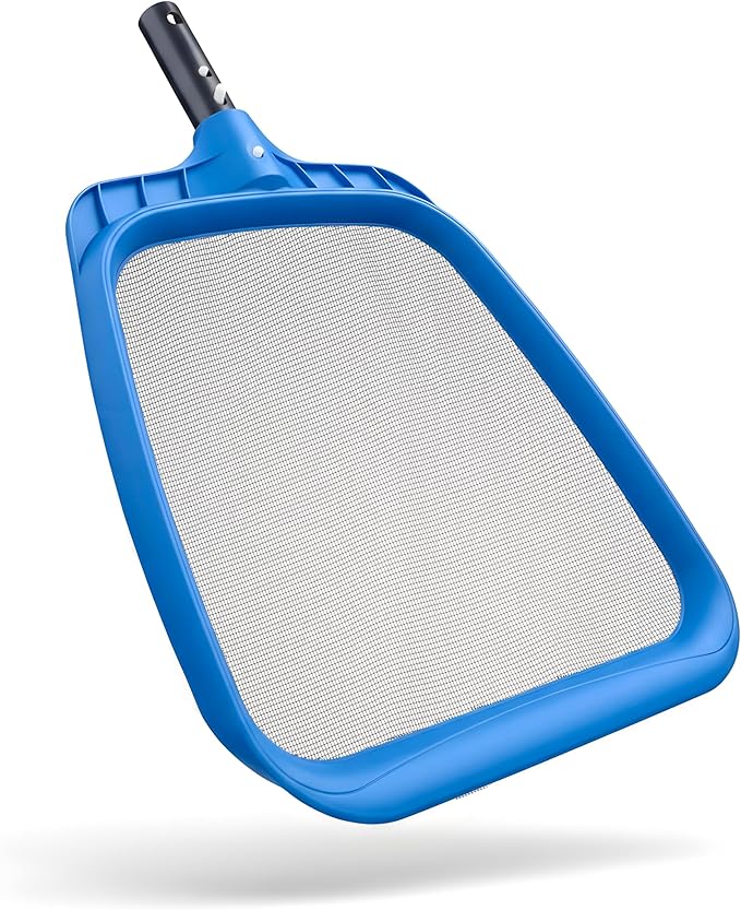Pool Leaf Skimmer Net for Cleaning // Heavy Duty Pool Leaf Skimmer Attachment - Oversized 17 Inch With Self-Repairing Net // The Ultimate Pool Skimmer Replacement Net for Inground & Above Ground Pools