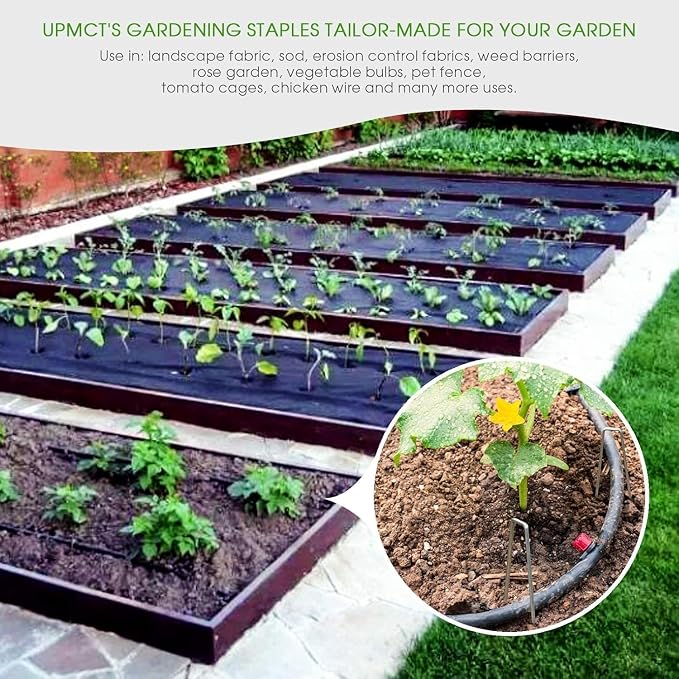 6 Inch Galvanized Garden Landscape Staples Stakes, 25 50 100 PCS Anti-Rust Garden Staples Tent Ground Stakes U-Shaped Landscape Pins for Secure Lawn Fabric, Decoration (50, 6 Inch)