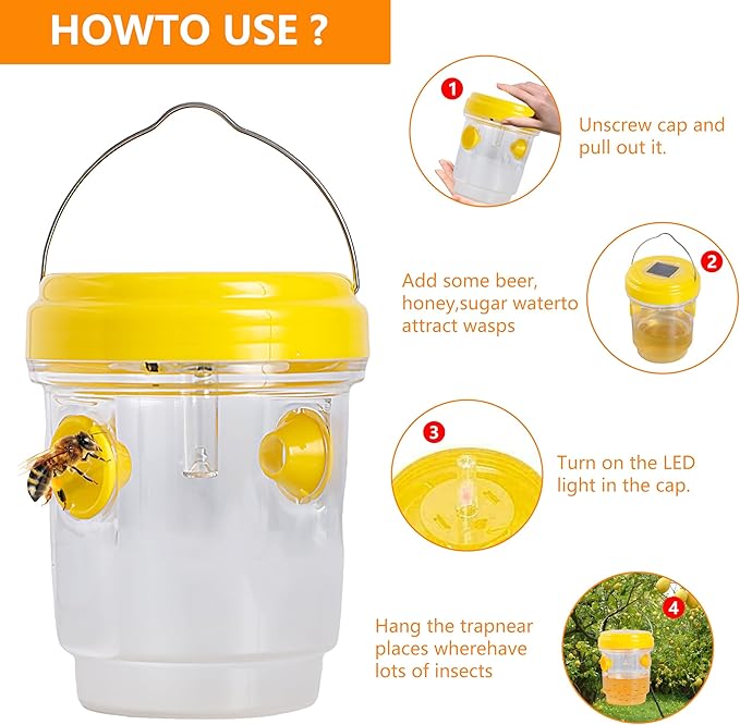 3pc Wasp Traps Outdoor Hanging