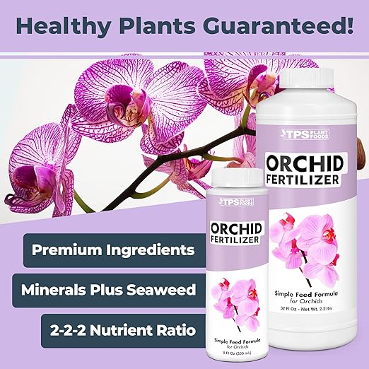 Orchid Fertilizer – Liquid Plant Food for Reblooming, Longer-Lasting Flowers & Healthy Roots, 8 oz