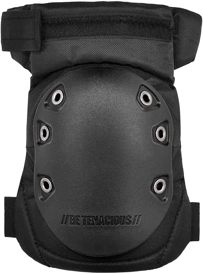Gel Foam Knee Pads with Comfort Hinge Straps, Rubber Hard Cap, Hook & Loop Closure, Ergodyne ProFlex 435HL