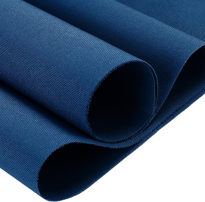 Thickened Waterproof Canvas Fabric by The Yard, 1200D 58" W Outdoor Upholstery Material Heavy Duty Fabric Water Resistant Sewing Material for Chair Patio Cushion Purse Bag, 5 Yard Ocean Blue