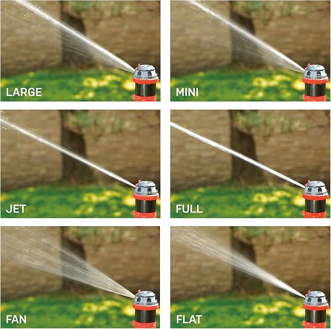 Eden Adjustable Mini Oscillating & Mobile Rotary Garden Sprinklers Bundle with Quick Connect